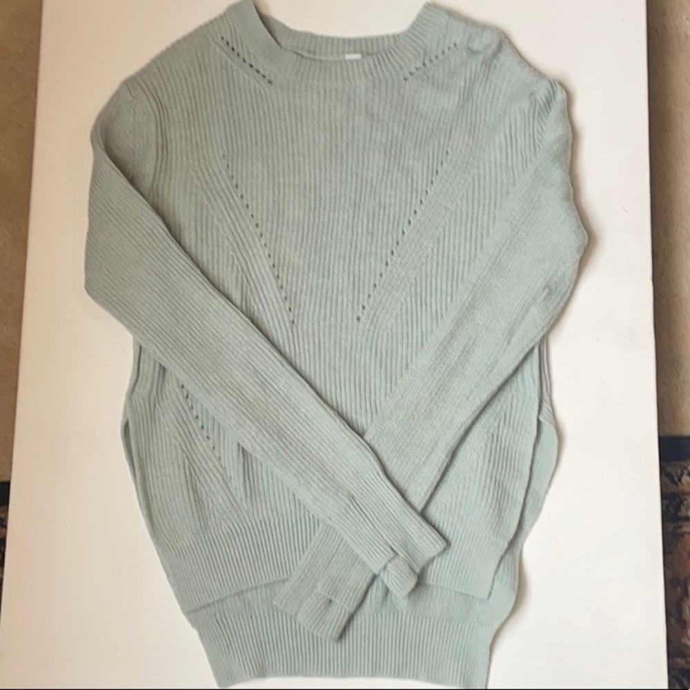 Mint Green Seva Wool Side Slit